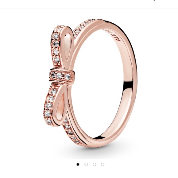 Pandora rose bow ring